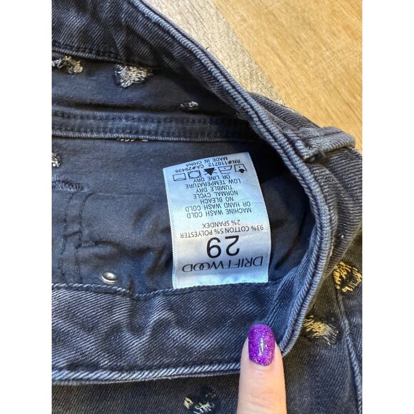 Driftwood Womens Jackie High Rise Cheetah Embroidery 29 - Picture 5 of 9